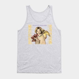 FOR UNTO US A SAVIOR IS BORN Holiday Angel Tank Top